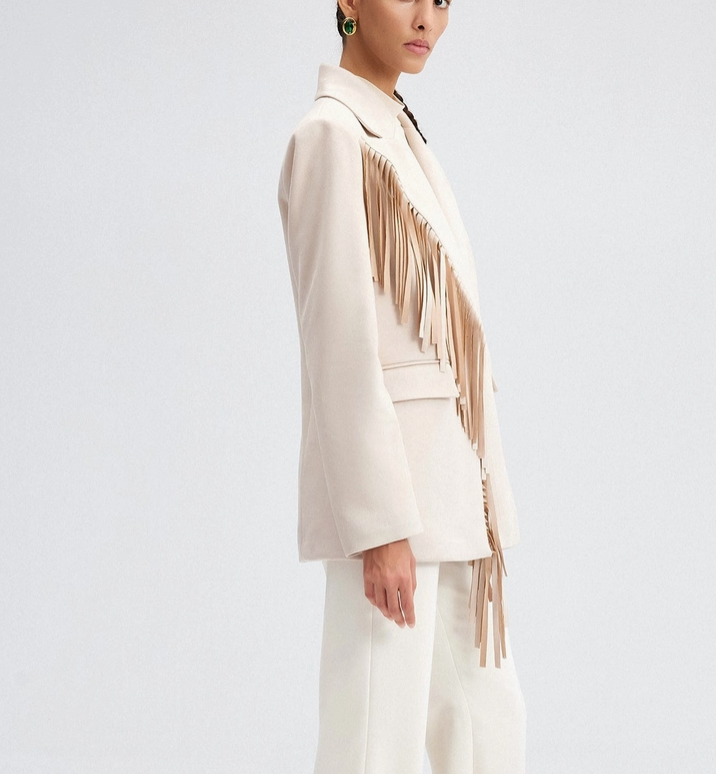 Tassel blazer cheap