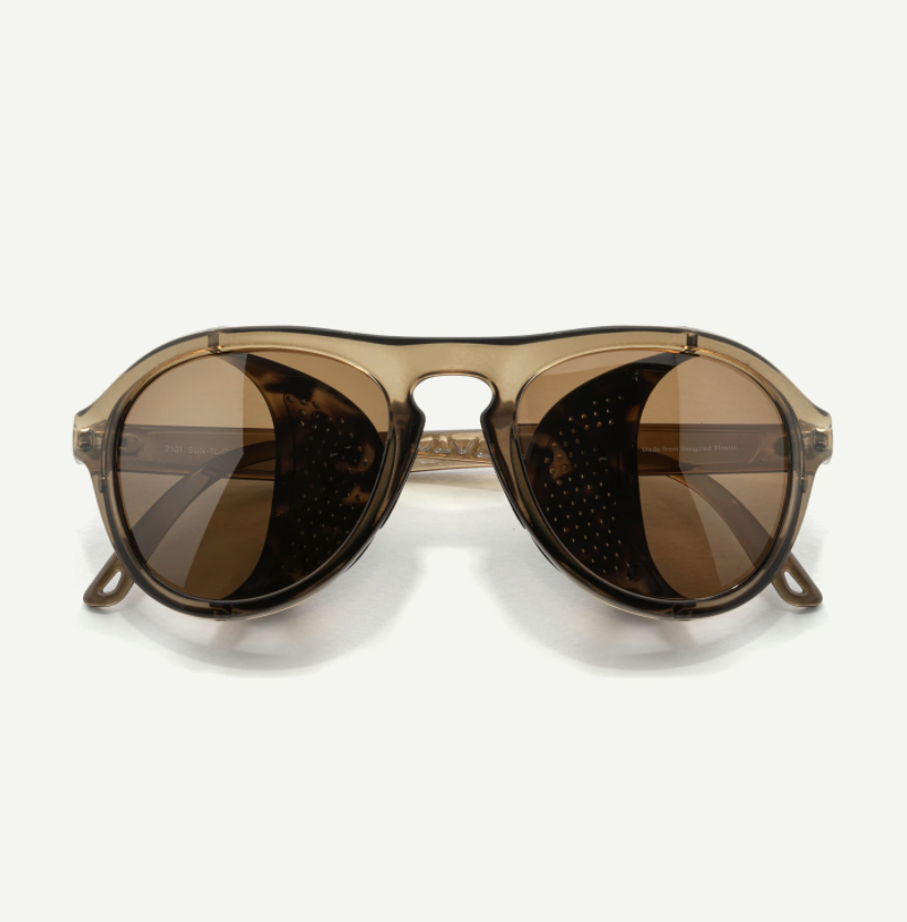 *UNVER×SUNKAK* type2 sunglasses (kahki/brown) - BLUE LUG ONLINE STORE