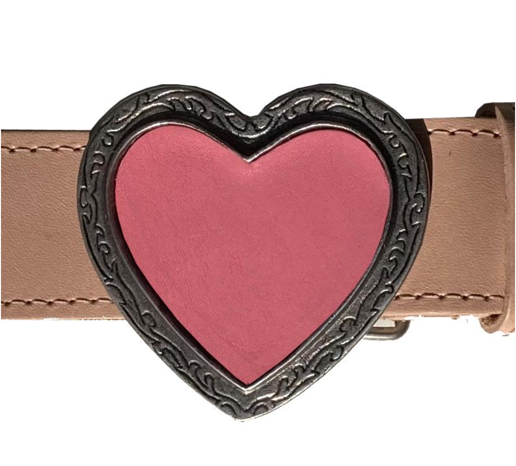 Nude & Pink Heart Belt | Bean + Ro
